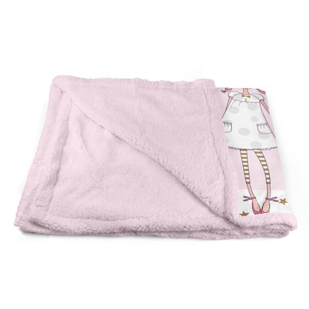 Hřejivá dětská deka Little Girl růžová