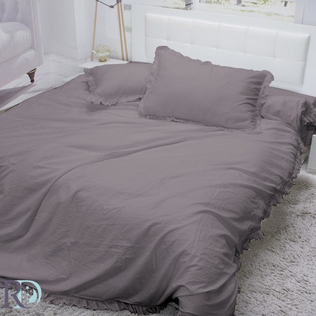 Ložní prádlo organic cotton Popelavé