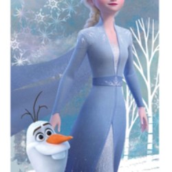Bavlněný plážový ručník Frozen Snowman