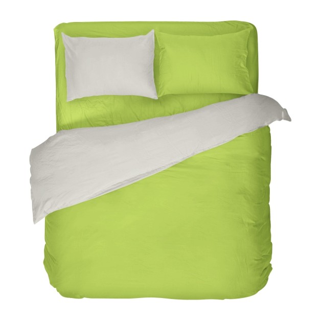 Povlečení na dvoulůžko renforcé Green and Grey
