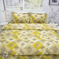 Povlečení bavlna na dvoulůžko Beige and Yellow
