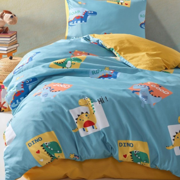 Jednolůžkové povlečení Renforcé Dino Aqua