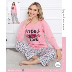Pyžama na spaní dlouhé rukávy Love L