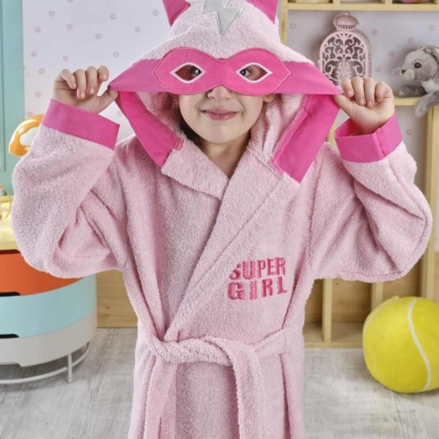 Designerský dětský froté župan Superholka