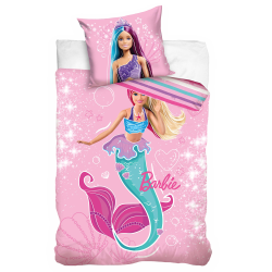 3D povlečení Barbie Mermaid bavlněný satén