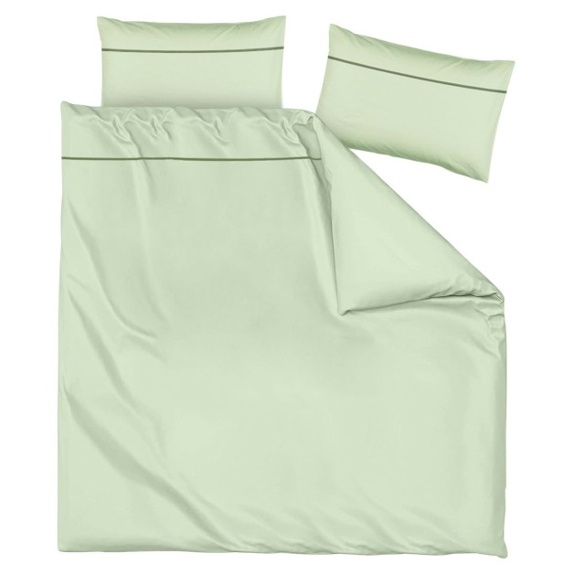 Povlečení bavlněný satén Light Green dvoulůžkové