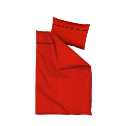 Povlečení bavlněný satén Scarlet Red jednolůžkové