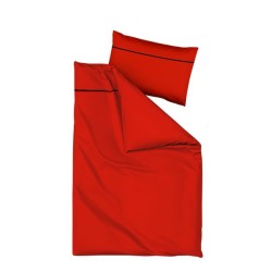 Povlečení bavlněný satén Scarlet Red jednolůžkové