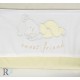 Obkladač pro dětskou postýlku Bavlněný satén Sleeping Bear Žluté