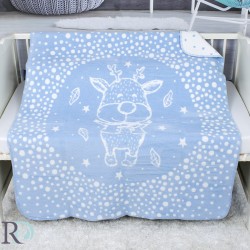 Dětská bavlněná deka Blue deer