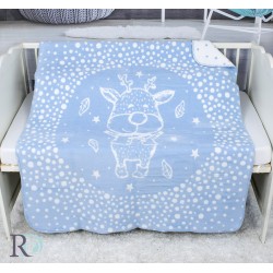 Dětská bavlněná deka Blue deer