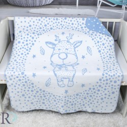Dětská bavlněná deka Blue deer