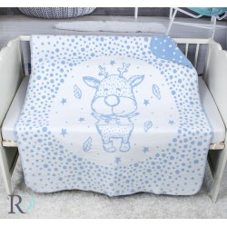 Dětská bavlněná deka Blue deer