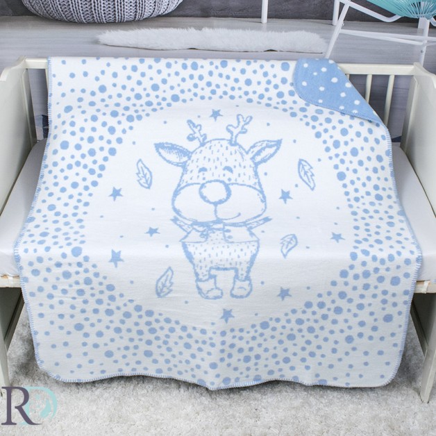 Dětská bavlněná deka Blue deer