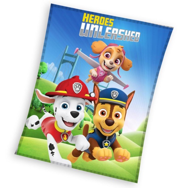 Polarová deka Paw Patrol Unleashed 150/200