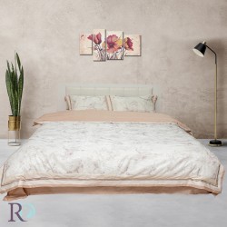 Povlečení z vysoké kvality jemná bavlna Marble Beige