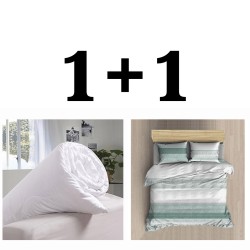 Promo! Dvoulůžkové bavlněné povlečení Leona + přikrývka
