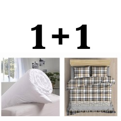 Promo! Jednolůžkové bavlněné povlečení Gorško + přikrývka