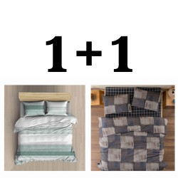 Dvě sady bavlněného povlečení 1+1 Leona a Elisabeth – 5dílná sada