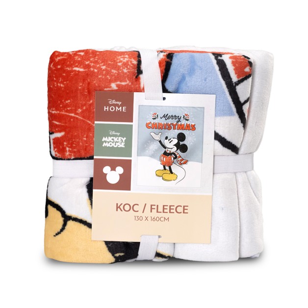 Nadýchaná vánoční deka Mickey Mouse 130/160