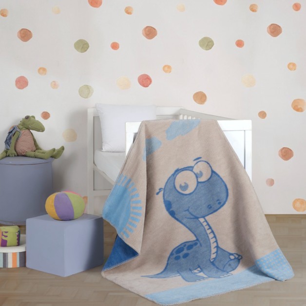 Bavlněná dětská deka Dinosaurus