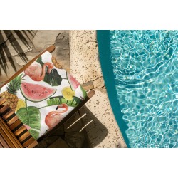 Bavlněný plážový ručník Tropic Flamingo