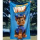 Bavlněný plážový ručník Paw Patrol Chase Woof