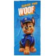 Bavlněný plážový ručník Paw Patrol Chase Woof