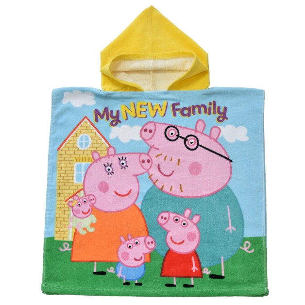 Bavlněné plážové pončo Peppa Family