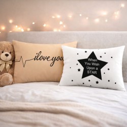 Sada 2 ks designových povlaků na polštář Love