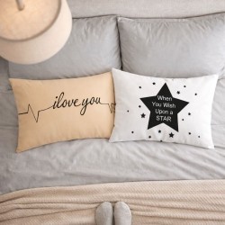 Sada 2 ks designových povlaků na polštář Love