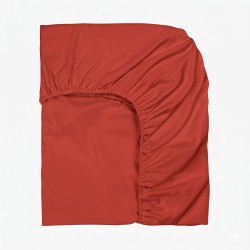 Bavlněné napínací prostěradlo Červené 120/200